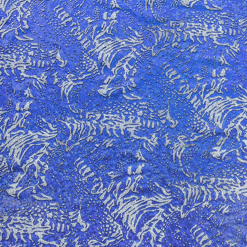 Blauer Glitzer-Lycra-Glitzer-Stoff - Ribes y Casals