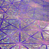 Fuchsia Lilac Hologramm Rhombus Lycra Hologramm Stoff - Ribes y Casals