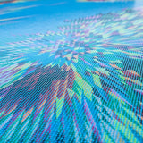 Grüne Explosion Hologramm Lycra Hologramm Stoff - Ribes y Casals