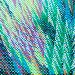 Grüne Explosion Hologramm Lycra Hologramm Stoff - Ribes y Casals