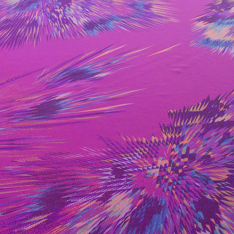 Fuchsia Explosion Hologramm Lycra Hologramm Stoff - Ribes y Casals