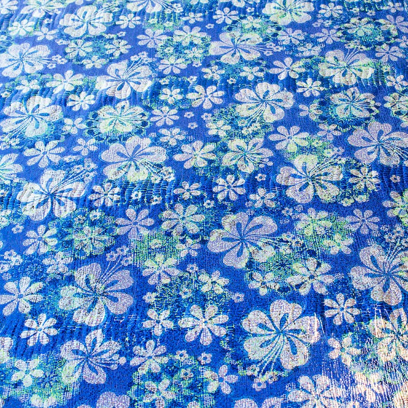 Holografie Vintage Blau Lycra Holografie-Stoff - Ribes y Casals