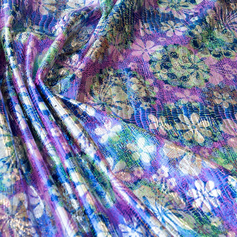 Holografie Vintage Rosa Lycra Holografie-Stoff - Ribes y Casals