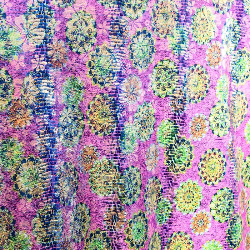 Holografie Vintage Rosa Lycra Holografie-Stoff - Ribes y Casals