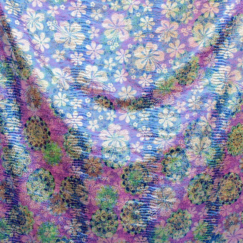 Holografie Vintage Rosa Lycra Holografie-Stoff - Ribes y Casals