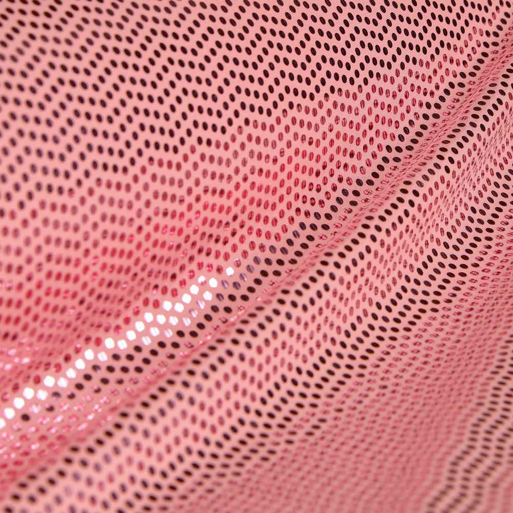 Stoff Lycra Lentejuela Lamina Coral - Ribes y Casals
