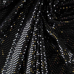 Stoff Lycra Lentejuela Laminat Schwarz - Ribes y Casals
