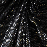 Stoff Lycra Lentejuela Laminat Schwarz - Ribes y Casals