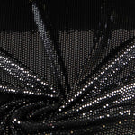 Stoff Lycra Lentejuela Laminat Schwarz - Ribes y Casals