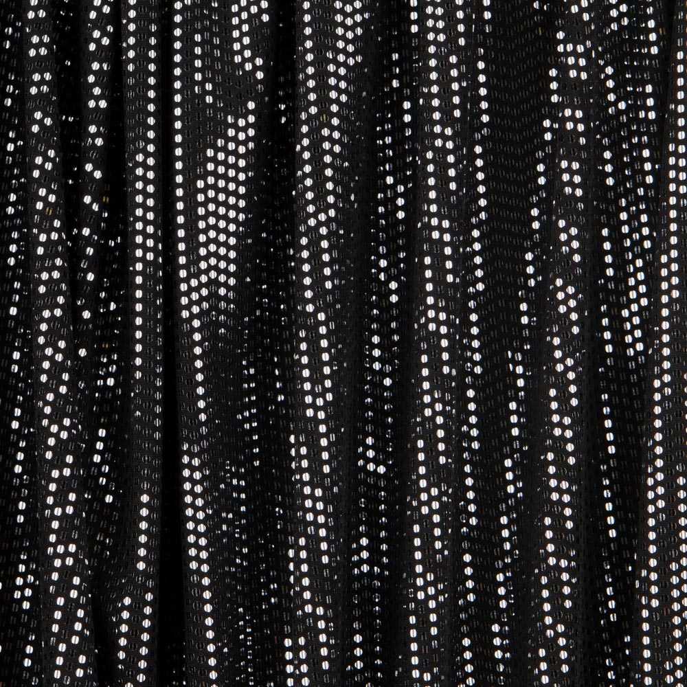 Stoff Lycra Lentejuela Laminat Schwarz - Ribes y Casals