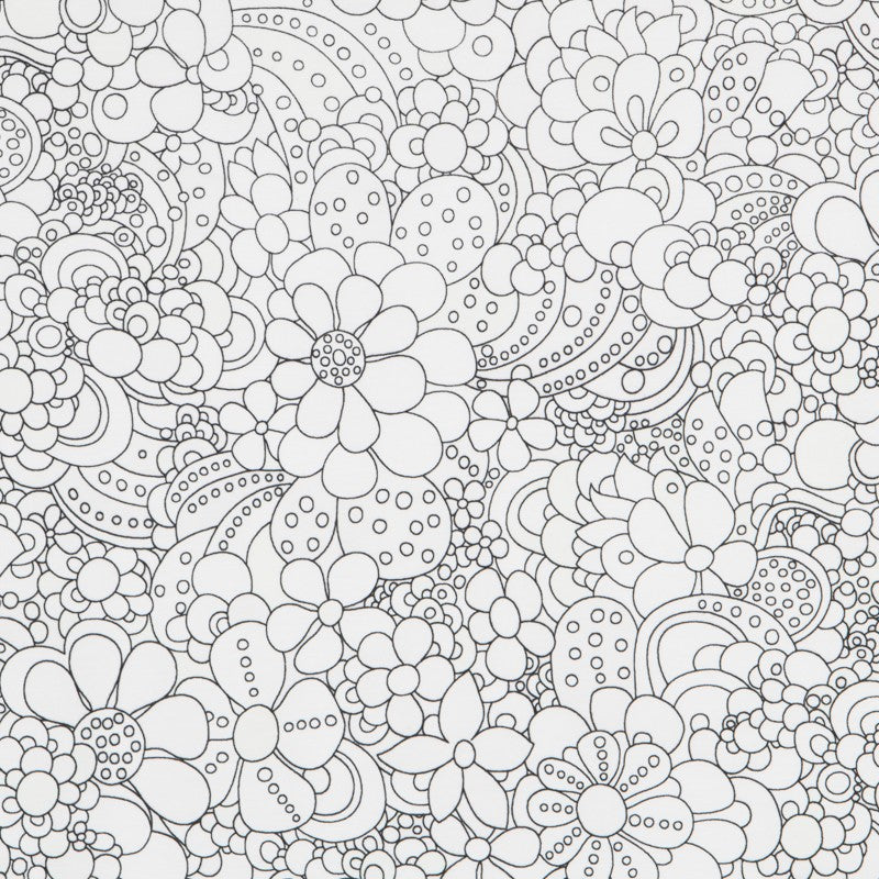 Fabric Magic Blumen Weiß - Ribes y Casals