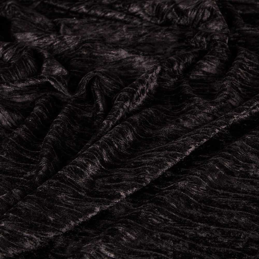 Schwarzer Brokat-Martelé-Stoff - Ribes y Casals