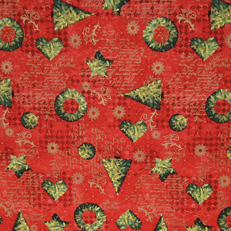 Frohe Weihnachten Roter Stoff - Ribes y Casals
