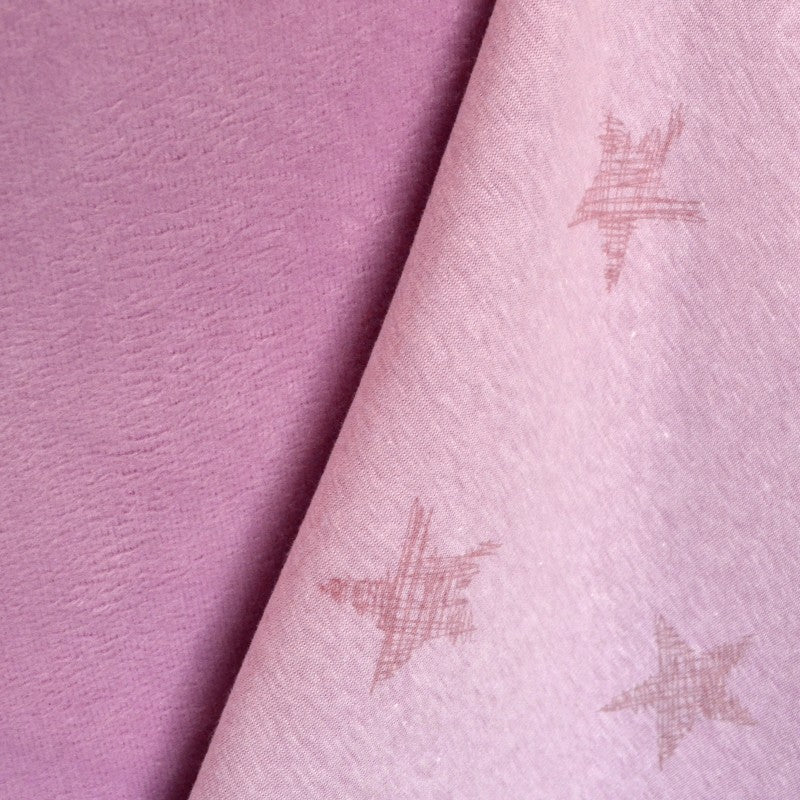 Minky Stretchy Rosa Gedruckter Stoff - Ribes y Casals