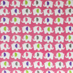 Stoff Minky Elefanten Rosa - Ribes y Casals