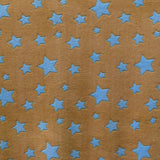 Stoff Minky Star Himmelblau Star - Ribes y Casals