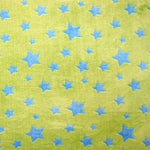 Minky Sterne Minky Stoff Pistazie Blau - Ribes y Casals