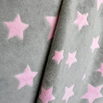 Stoff Minky Sterne Rosa - Ribes y Casals