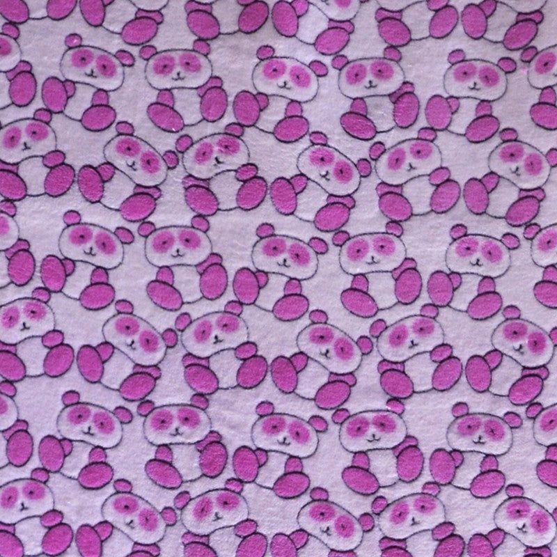 Stoff Minky Teddybären Augen Rosa - Ribes y Casals