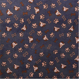 Stoff Minky Doggies Grau - Ribes y Casals