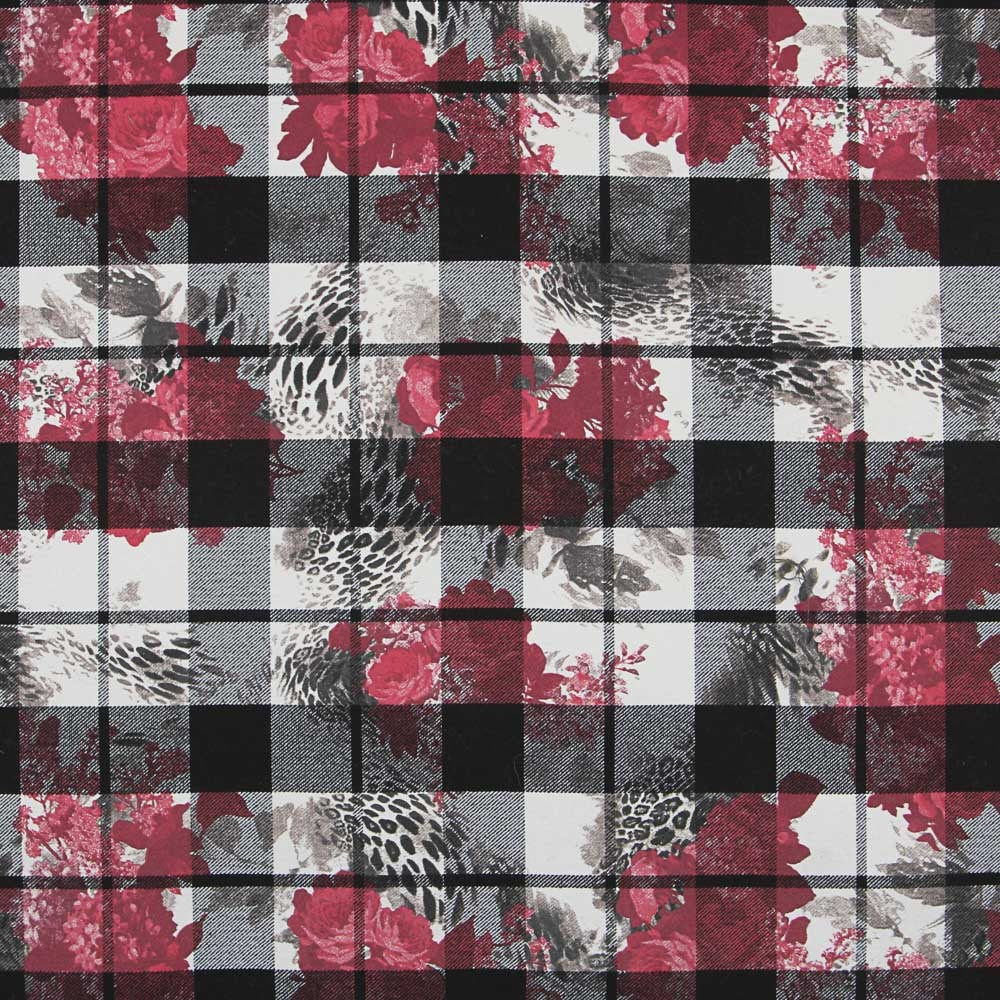 Mufflon Fantasy Plaid Stoff - Ribes y Casals