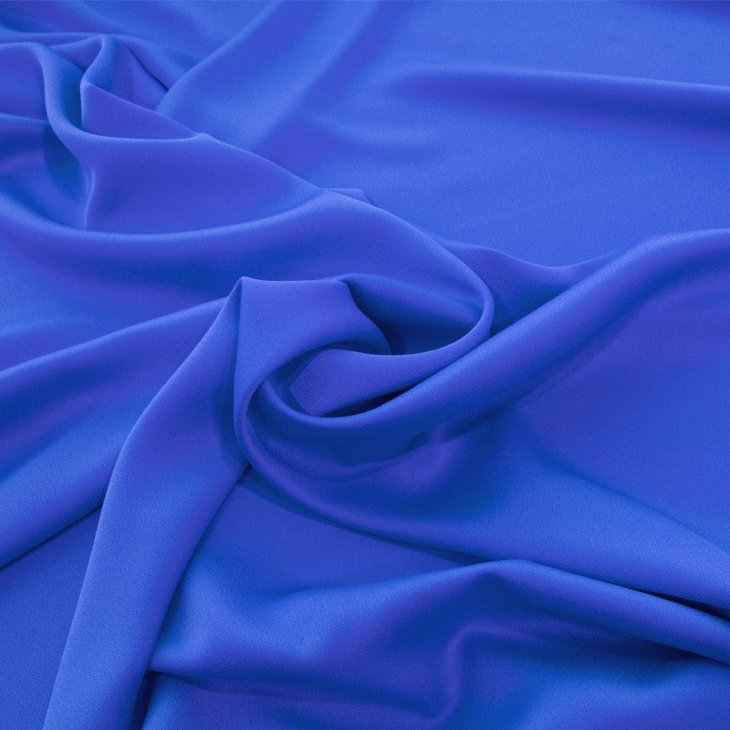 Stoff New Crepe Satin Lapis Blue - Ribes y Casals