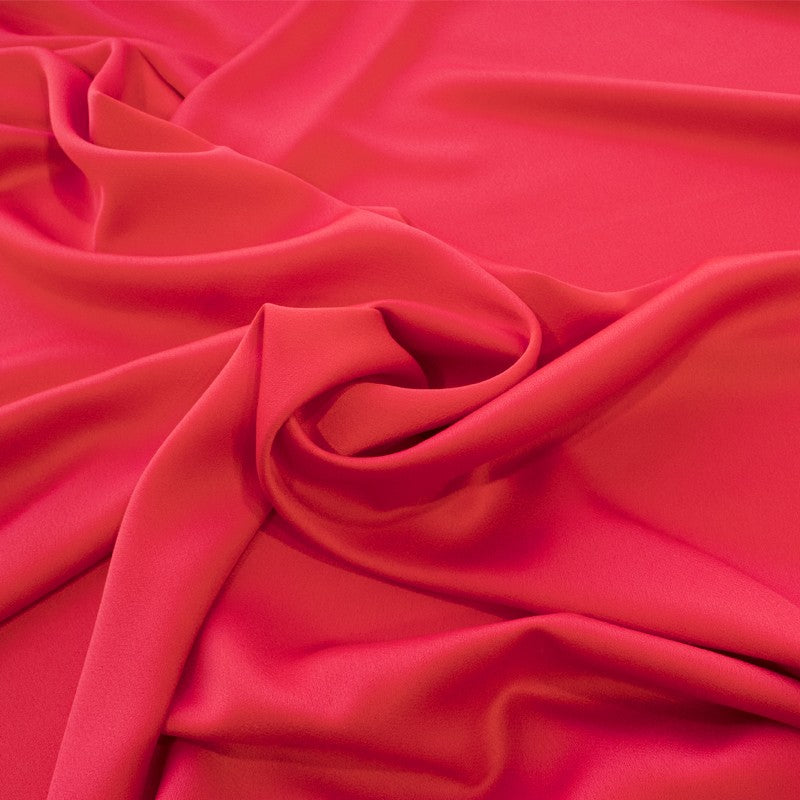 Stoff New Crepe Satin Rot - Ribes y Casals