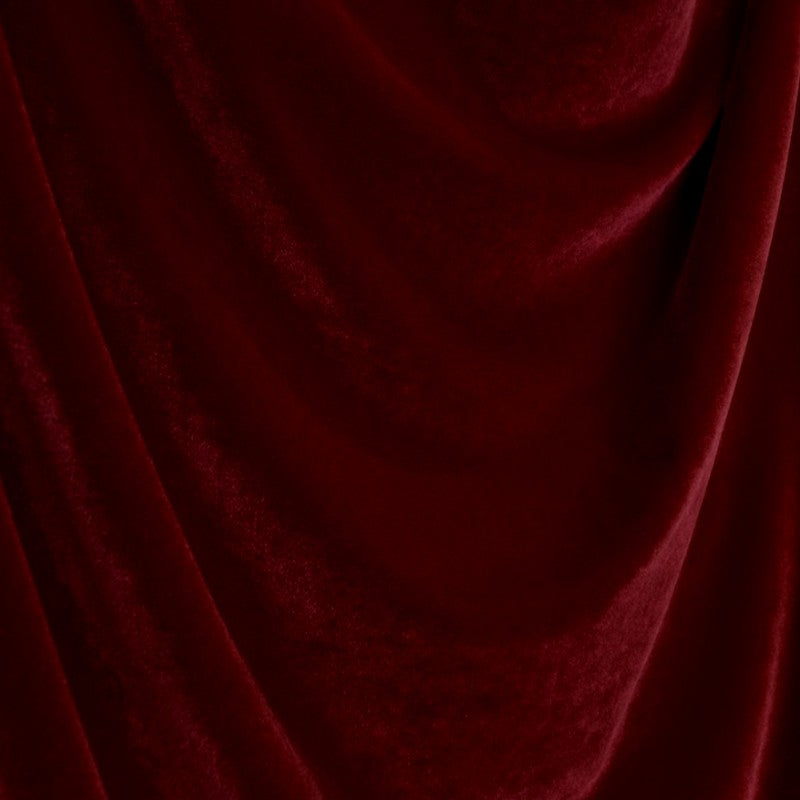 Stoff New Velvet Stretch Granat - Ribes y Casals