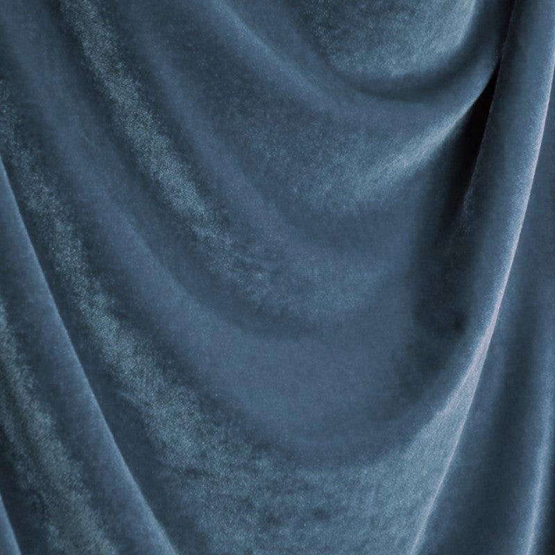 Stoff Neu Samt Stretch Grau Blau - Ribes y Casals