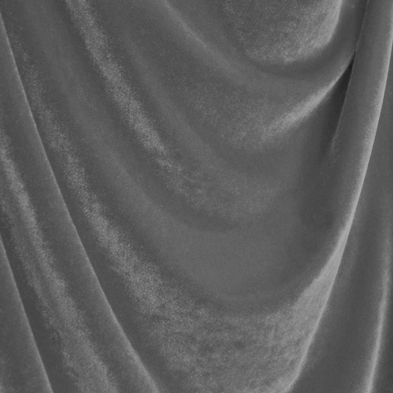 Stoff New Velvet Stretch Grau - Ribes y Casals