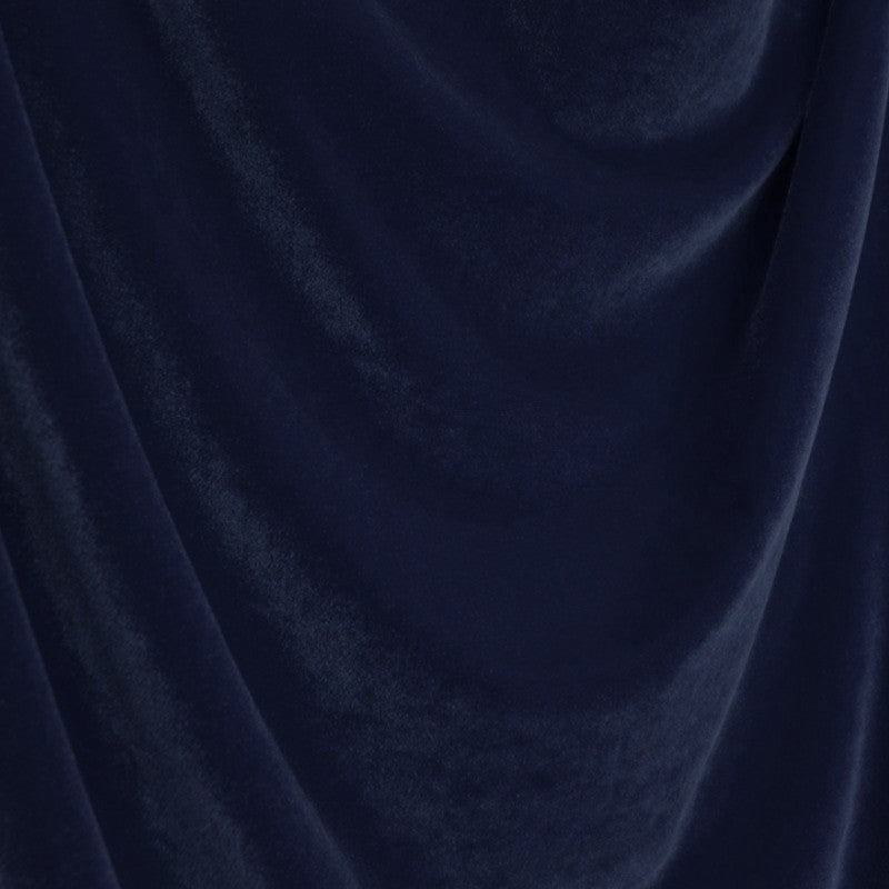 Stoff Neu Samt Stretch Navy Elastisch - Ribes y Casals
