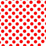 Flamenco Polka Dots Popeline Rot 15mm - Ribes y Casals