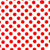Flamenco Polka Dots Popeline Rot 15mm - Ribes y Casals
