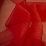 Roter Crush Organza-Stoff - Ribes y Casals