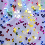 Blauer Organza-Stoff mit Tupfen - Ribes y Casals