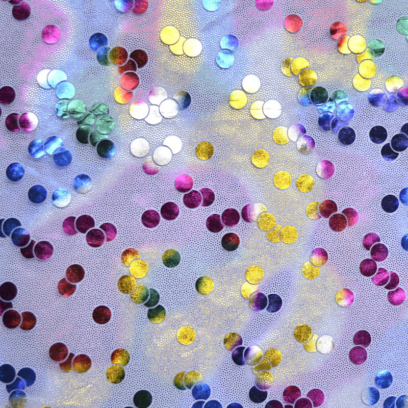 Blauer Organza-Stoff mit Tupfen - Ribes y Casals