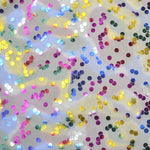 Polka Dot Gedruckter Organzastoff Hellblau - Ribes y Casals