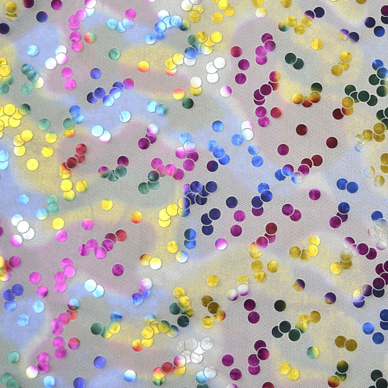Polka Dot Gedruckter Organzastoff Hellblau - Ribes y Casals