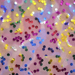 Roter Organza-Stoff mit Polka-Dot-Druck - Ribes y Casals