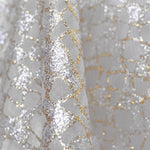 Stoff Organza Lamé Silber - Ribes y Casals