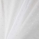 Optisch weißer bestickter Plumeti-Stickerei Organza-Stoff - Ribes y Casals