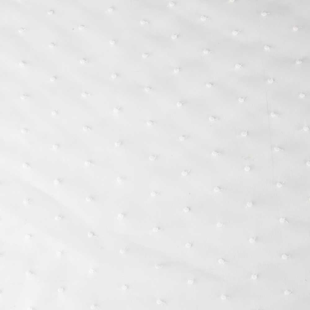 Optisch weißer bestickter Plumeti-Stickerei Organza-Stoff - Ribes y Casals