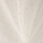 Ecru Gestickter Plumeti Gestickter Organza-Stoff - Ribes y Casals