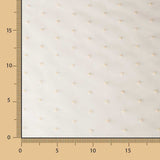 Ecru Gestickter Plumeti Gestickter Organza-Stoff - Ribes y Casals