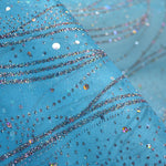 Hellblauer Glitzer-Organza-Stoff - Ribes y Casals