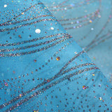 Hellblauer Glitzer-Organza-Stoff - Ribes y Casals