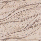 Brauner Glitzer-Organza-Stoff - Ribes y Casals