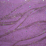 Lila Glitzer Organza-Stoff - Ribes y Casals