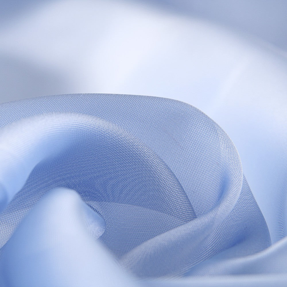 Hellblauer Satin-Organza-Stoff - Ribes y Casals