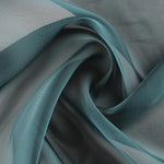 Smaragdgrüner Satin-Organza-Stoff - Ribes y Casals